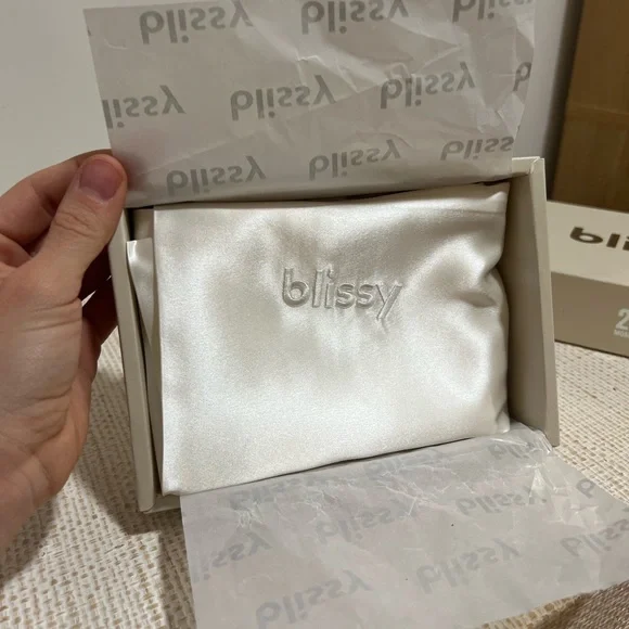 Blissy White King Pillowcase 22-Momme 100% Pure Mulberry Silk NWT BRAND NEW - Picture 10 of 10